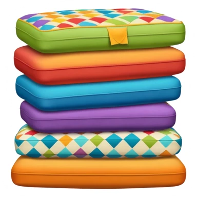 A bunch of couch cushions sticker