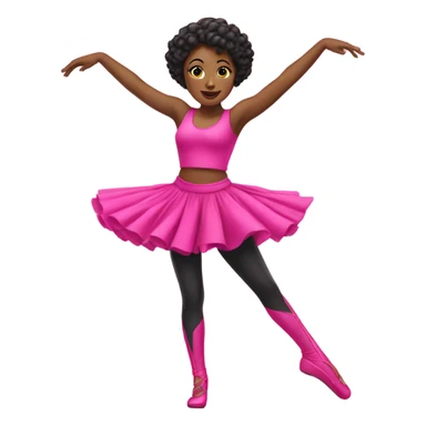 dancer with pink outfit sticker