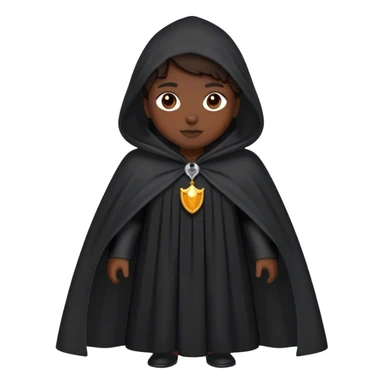black dress cloak sticker