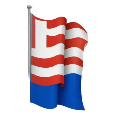The flag of friesland sticker
