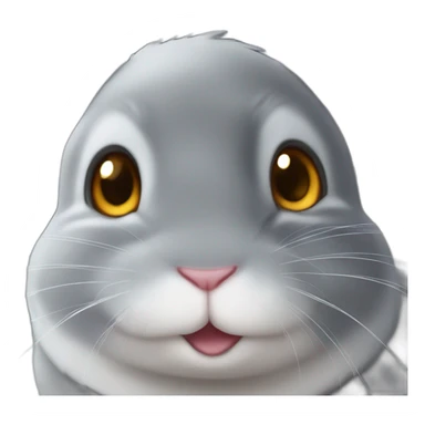 chinchilla with a star on his ear sticker