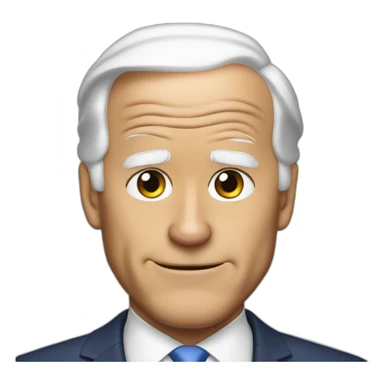 joe biden in cat ears sticker