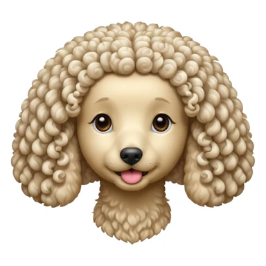 Perro caniche sticker