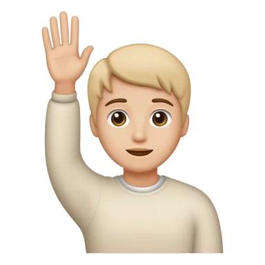 Waving goodnight sticker