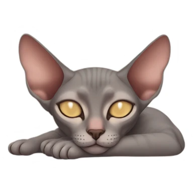 sphinx cat sleep sticker