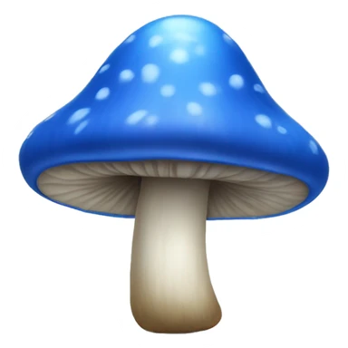 Blue mushroom  sticker