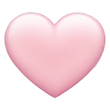 Soft pink heart sticker