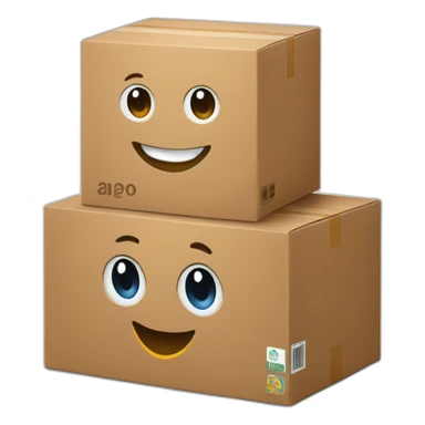 Amazon logo 2020 bio the box mascot sticker