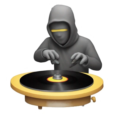 Grinding Music on vinyl sticker