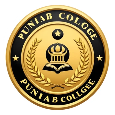 Punjab college logo  sticker