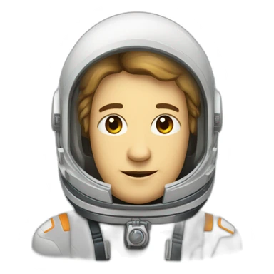 Astronauta nave espacial sticker