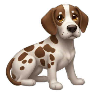 Brown Dalmatiner nearby dalmatiner sticker