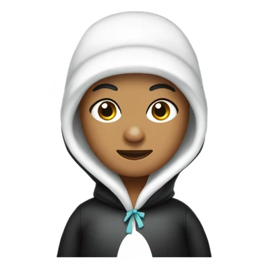 kelly in a penguin costume sticker