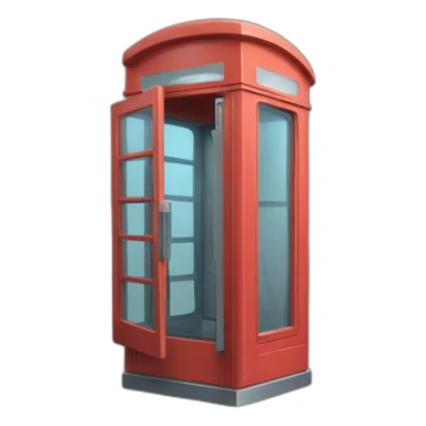 cute phonebooth sticker