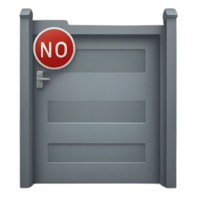 No enter sign sticker