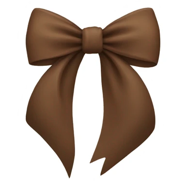 Brown bow sticker