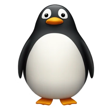 fat penguin sticker