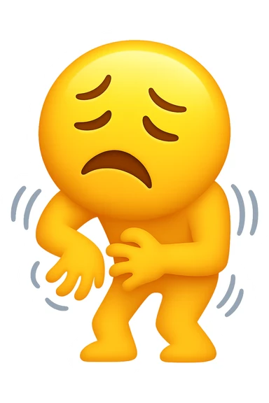 tremori o debolezza improvvisa emoji stile iphone sticker