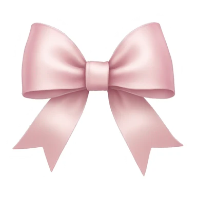 Pale pink ribbon bow sticker