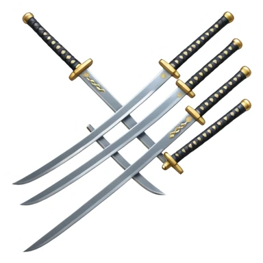 Las tres katanas sticker