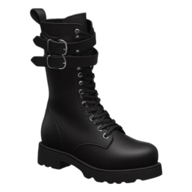 black plateform boots gothique sticker