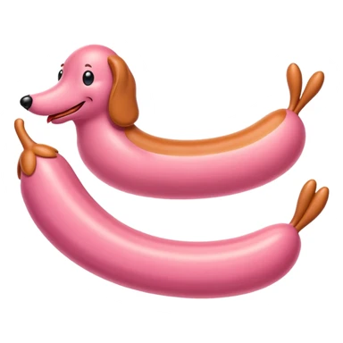 pink wiener sticker
