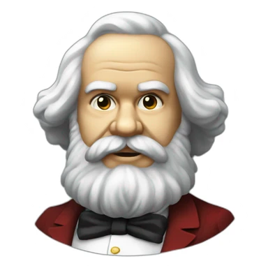 buxom karl marx sticker