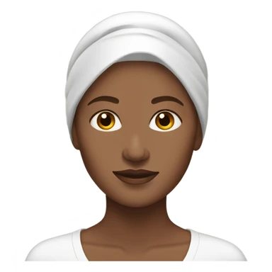 White woman with brown hair working at a spa  sticker