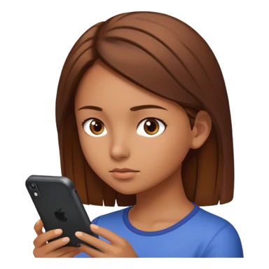 Girl Concentration / Focus Game,side view. sticker