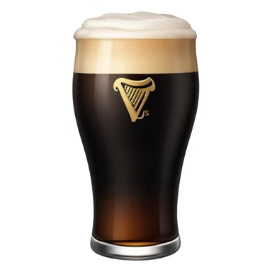 pint of guinness with flat top sticker
