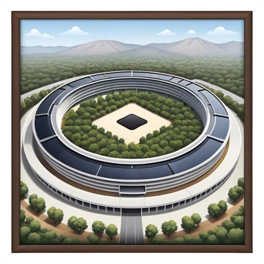 apple park cupertino sticker