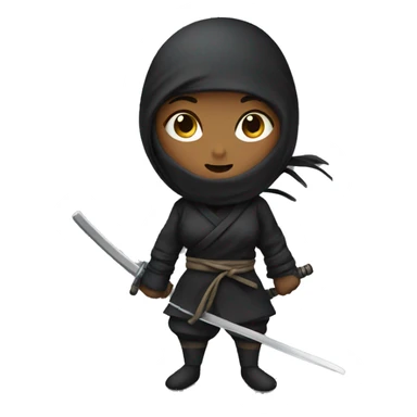 Ninja girl  sticker