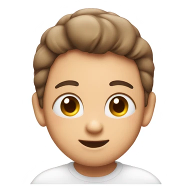 blushing emoji with pink hearts around sticker