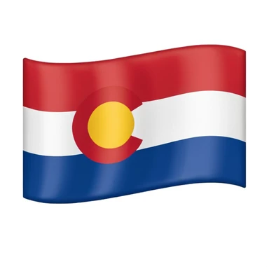 Colorado state flag as a emoji sticker