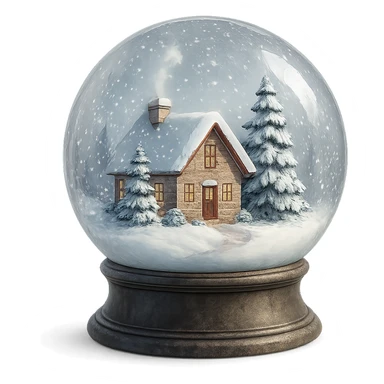 winter globe remove background sticker
