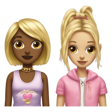 2000s Grunge Boy and 2000s Juicy Couture girl   sticker
