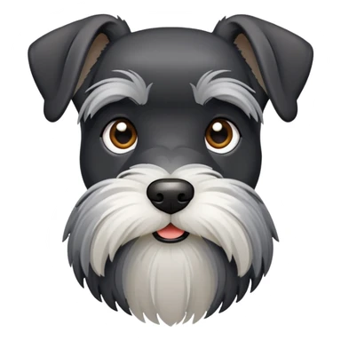 Black Miniature Schnauzer sticker