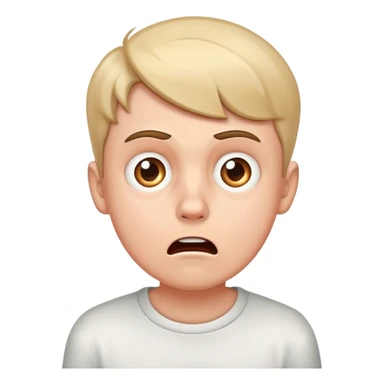 White boy scared sticker