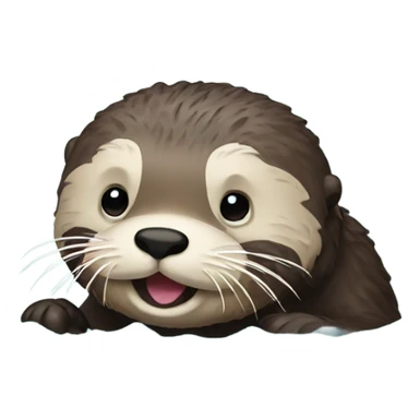 Sea otter sticker