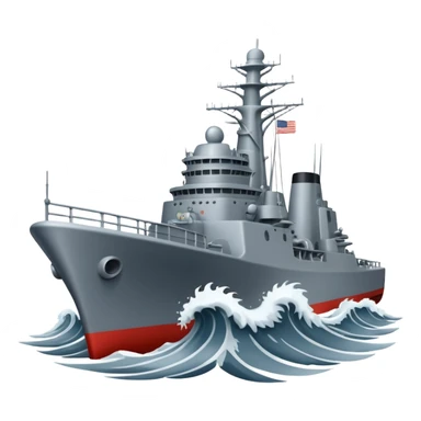 A naval destroyer ship sticker