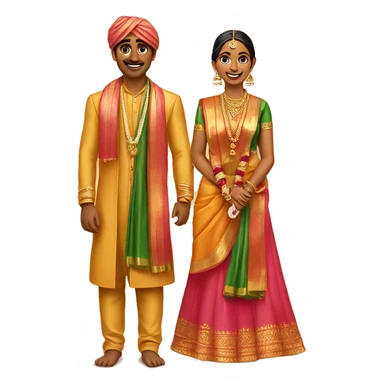 south indian engagement ceremony sticker