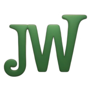 A sign with the inscription "JW" sticker