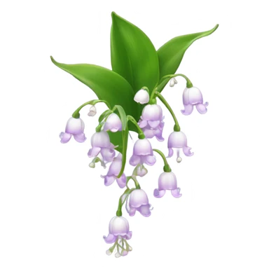 Light purple lily of the valley  sticker