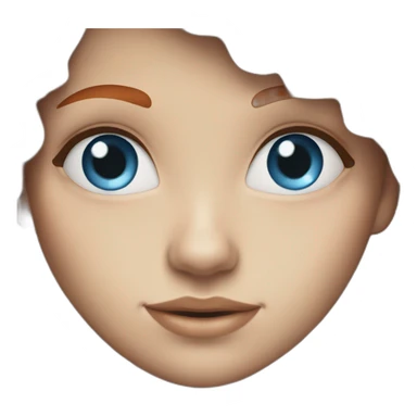 redhead-girl-blue-eyes sticker