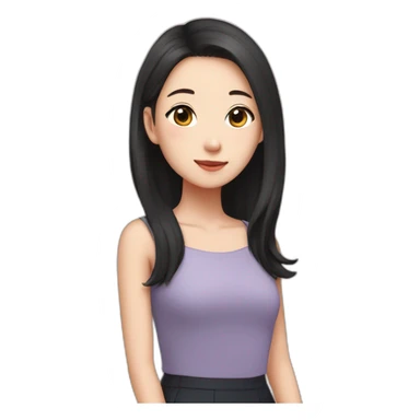 A girl looks like Sullyoon  sticker