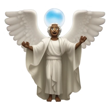 God holding a sign in the sky that says don’t crash out sticker