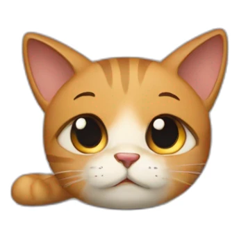 I am a cat and I'm feeling sad and exasperated at the fact that I have to wait to talk to my girlfriend again because she is going to clean her room sticker