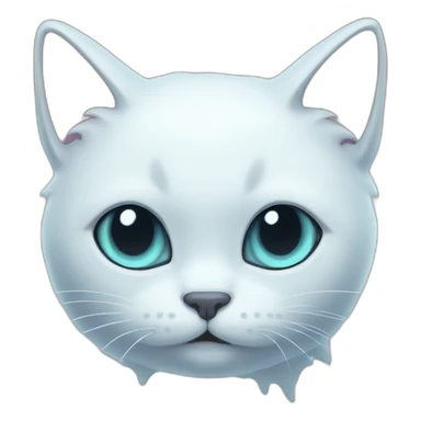 ghost cat sticker