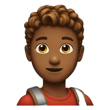 red hear boy sticker