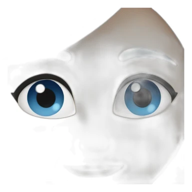 cheveux bleu les yeux bleu ciel sticker